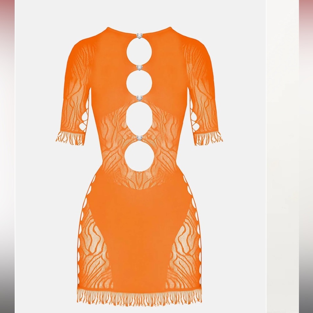 POSTER GIRL DRESS - Miranda Dress in Tangerine